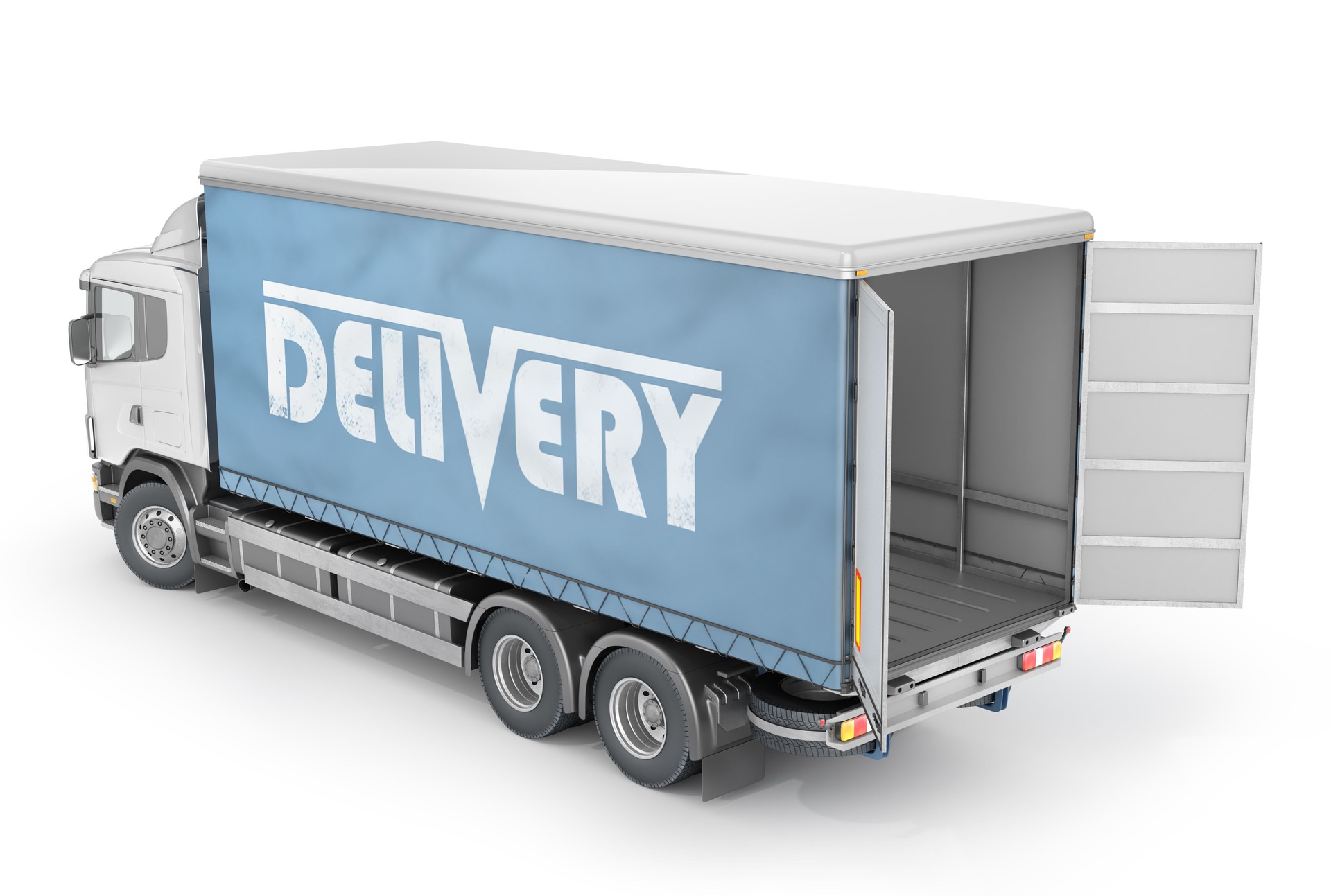 Transport for delivery isolated on a white background. 3d illustration